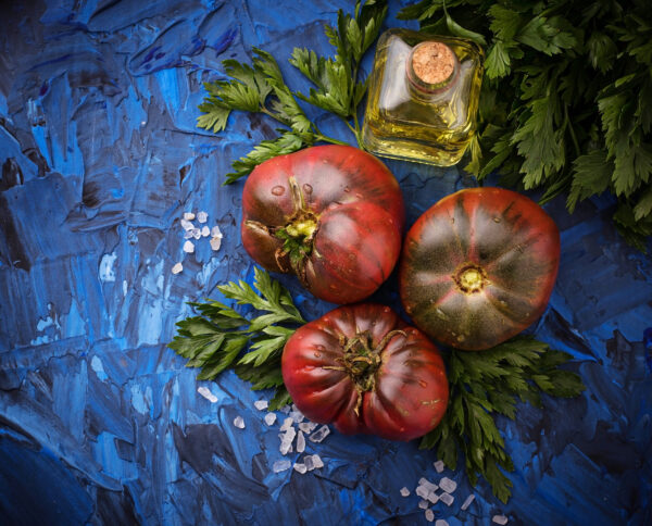 ribbed blue tomato pomodoro costoluto blu